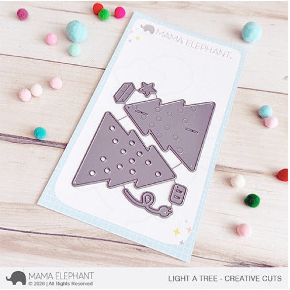 Mama Elephant Light A Tree Creative Cuts Steel Dies