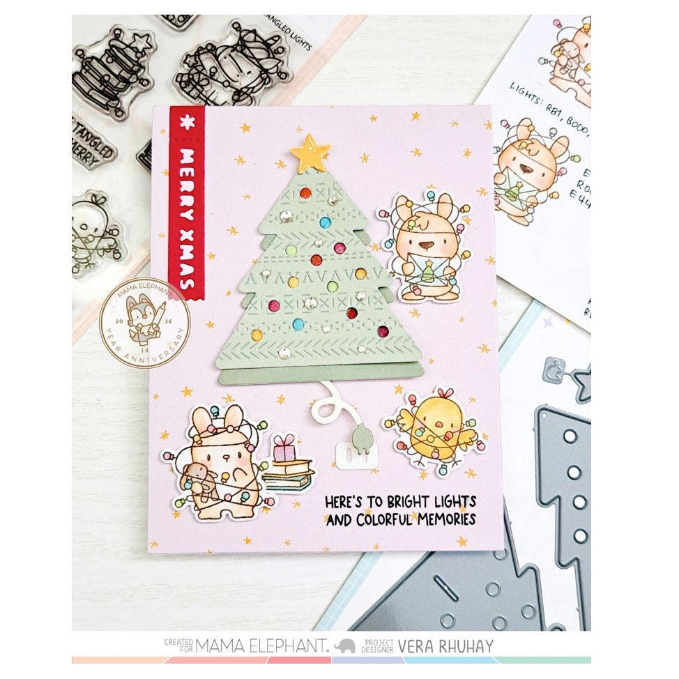 Mama Elephant Light A Tree Creative Cuts Steel Dies Vera