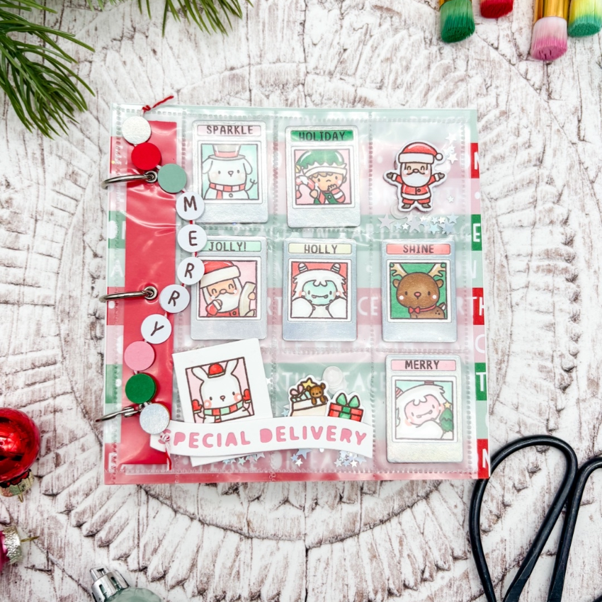 Mama Elephant Lil Christmas Docket Clear Stamps merry