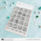 Mama Elephant Lil Holiday Icon Docket Clear Stamps
