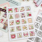 Mama Elephant Lil Holiday Icon Docket Clear Stamps chirstmas icons card