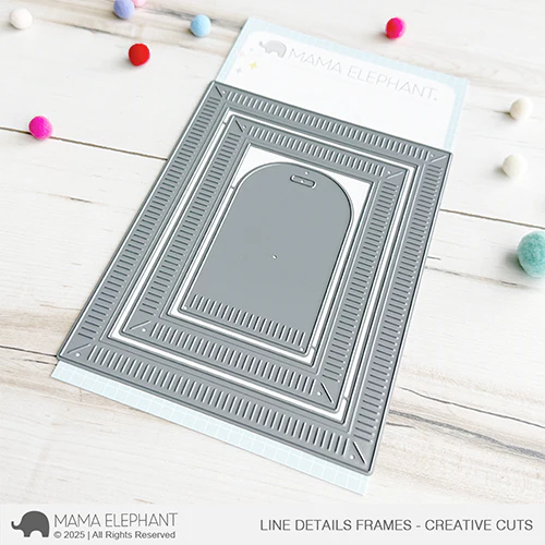 Mama Elephant Line Detail Frames Creative Cuts Steel Dies