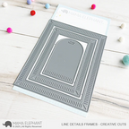 Mama Elephant Line Detail Frames Creative Cuts Steel Dies