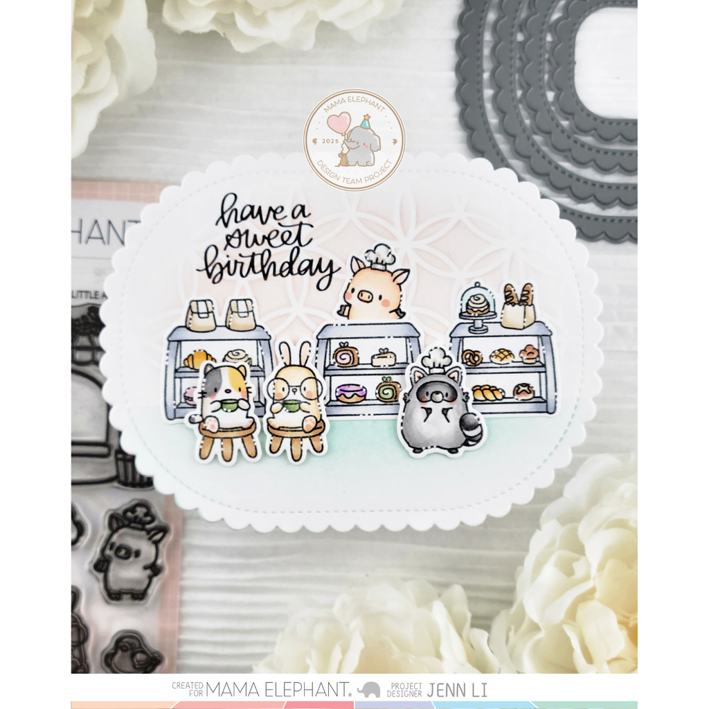 Mama Elephant Little Agenda Bakery Clear Stamps store