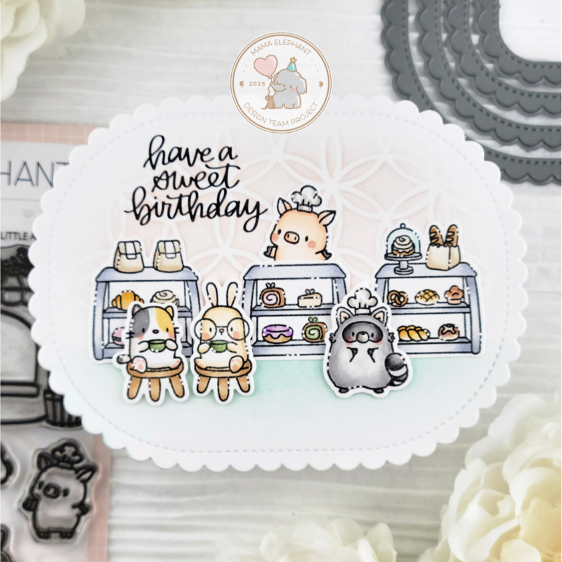 Mama Elephant Little Agenda Bakery Creative Cuts Steel Dies birthday