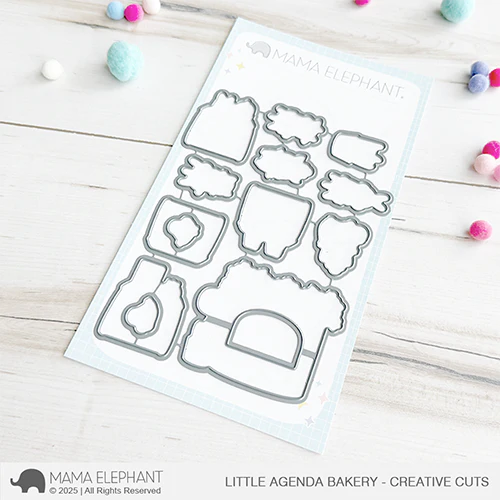 Mama Elephant Little Agenda Bakery Stamp and Die Set product image 2