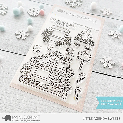 Mama Elephant Little Agenda Sweets Clear Stamps