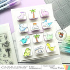 Mama Elephant Little Dino Agenda Clear Stamps tree