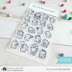 Mama Elephant Little Elephant Agenda Clear Stamp and Die Set just stamp
