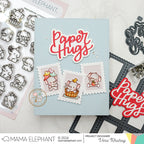 Mama Elephant Little Elephant Agenda Clear Stamp and Die Set postage