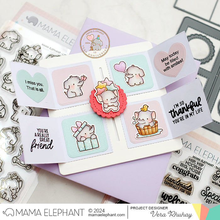Mama Elephant Little Elephant Agenda Creative Cuts Steel Dies four