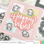 Mama Elephant Little Elephant Agenda Creative Cuts Steel Dies pink