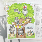 Mama Elephant Little Racoon Agenda Creative Cuts Steel Dies hello