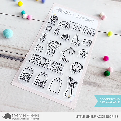 Mama Elephant Little Shelf Accessories Clear Stamps