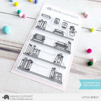 Mama Elephant Little Shelf Clear Stamp and Die Set image 1