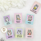 Mama Elephant Little Wolf Agenda Clear Stamp and Die Set hello friend box