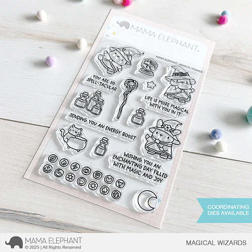 Mama Elephant  Magical Wizards Clear Stamp and Die Set product image 1