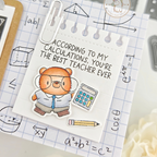 Mama Elephant Math Class Clear Stamps calculator