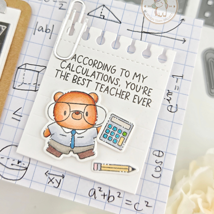 Mama Elephant Math Class Clear Stamps calculator