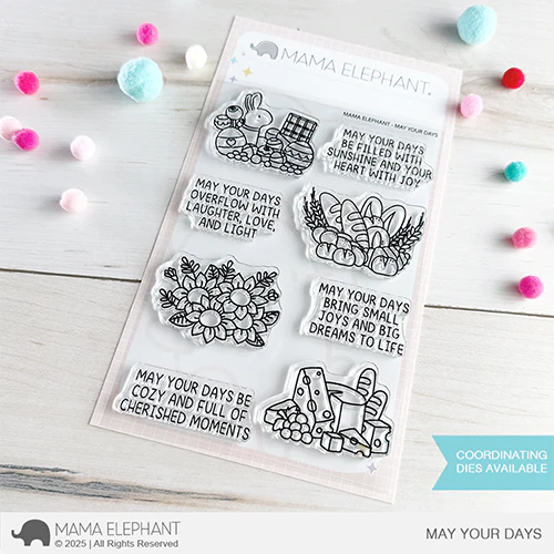 Mama Elephant May Your Days Clear Stamp and Die Set product image 1
