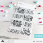Mama Elephant May Your Days Clear Stamp and Die Set product image 1