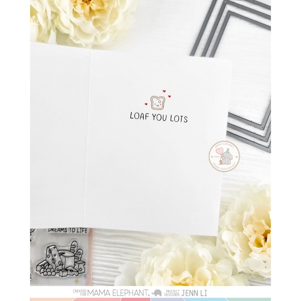 Mama Elephant May Your Days Clear Stamps inside card