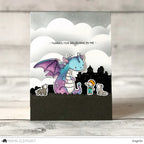 Mama Elephant Me and My Dragon Clear Stamps city
