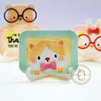Mama Elephant Mini Photo Frame Creative Cuts Steel Dies pink bow tie