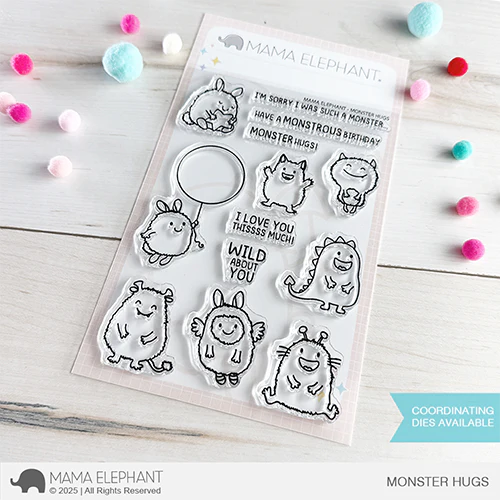 Mama Elephant Monster Hugs Clear Stamp and Die Set product image 1