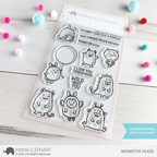 Mama Elephant Monster Hugs Clear Stamp and Die Set product image 1