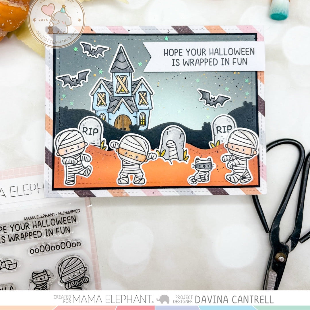 Mama Elephant Mummified Clear Stamps bats