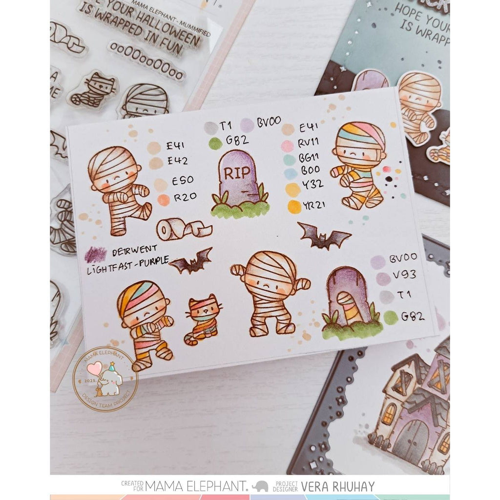Mama Elephant Mummified Clear Stamps dance