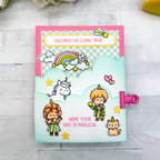 Mama Elephant My Lucky Unicorn Clear Stamp and Die Set unicorn horns