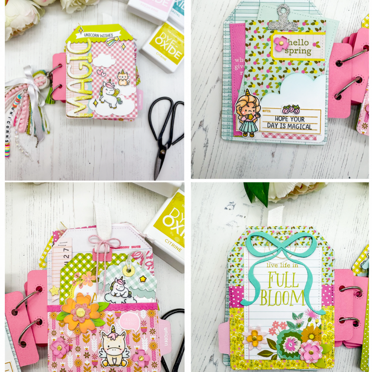 Mama Elephant My Lucky Unicorn Creative Cuts Steel Dies cute tags
