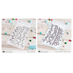Mama Elephant Noella Borders Clear Stamp and Die Set