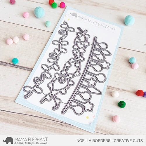 Mama Elephant Noella Borders Clear Stamp and Die Set product image 2