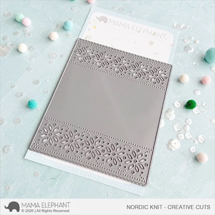 Mama Elephant Nordic Knit Creative Cuts Steel Die