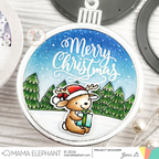 Mama Elephant Paola's Merry Wishes Clear Stamps deet