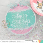 Mama Elephant Paola's Merry Wishes Clear Stamps pink