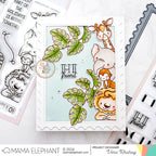 Mama Elephant PeekaPALS Clear Stamp and Die Set tropical