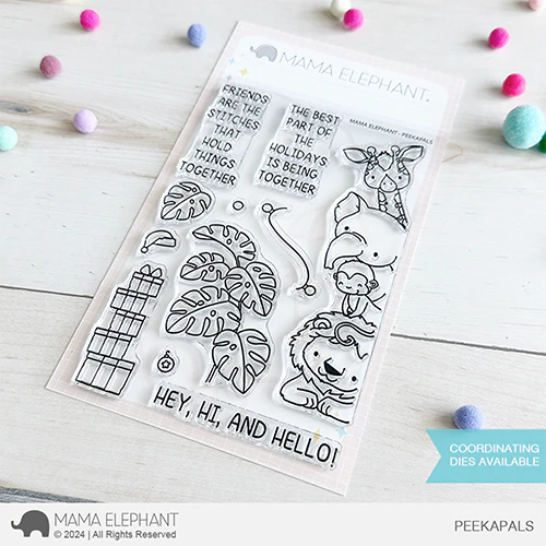 Mama Elephant PeekaPALS Clear Stamps