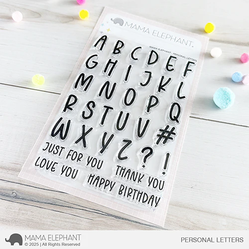 Mama Elephant Personal Letters Clear Stamps