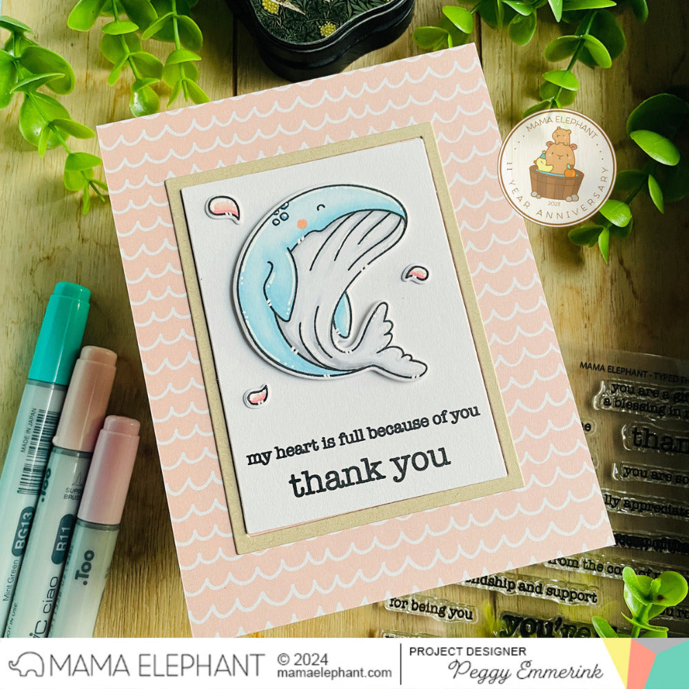 Mama Elephant Plain Rectangle Frames Creative Cuts Steel Dies single