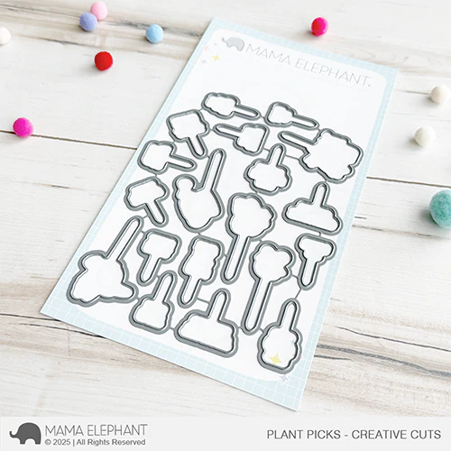 Mama Elephant Plant Picks Clear Stamp and Die Set product image 2