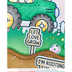Mama Elephant Plant Picks Clear Stamp and Die Set tractor