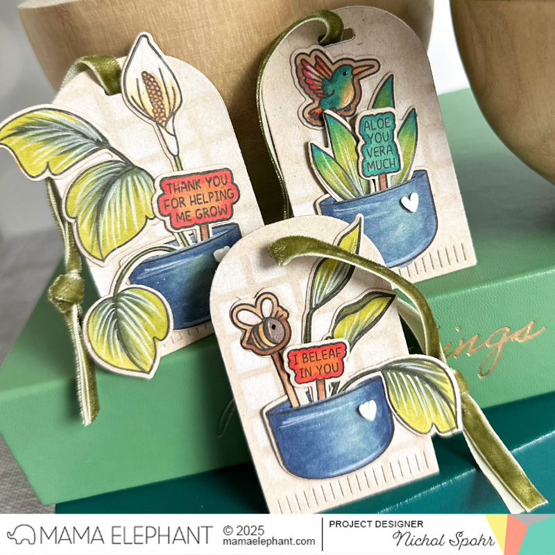 Mama Elephant Plant Picks Creative Cuts Steel Dies hearts | color-code:ALT01