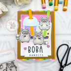 Mama Elephant Playful Raccoons Creative Cuts Steel Dies boba