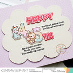 Mama Elephant Poofy Cloud Note Creative Cuts Steel Die birthday