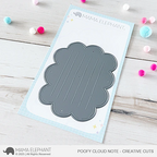 Mama Elephant Poofy Cloud Note Die
