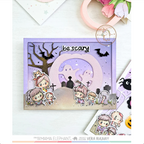 Mama Elephant Pumpkin Carvings Creative Cuts Steel Dies spooky ghost card